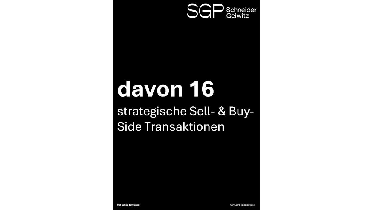 davon 16 strategische Sell- & Buy-Side Transaktionen