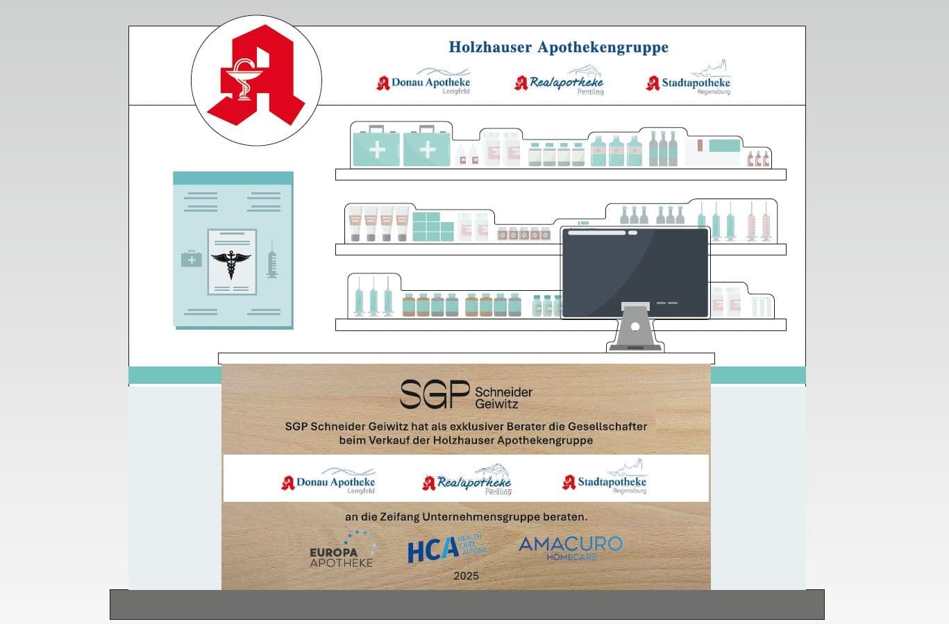 SGP Scheider Geiwitz. Financial Advisory und Corporate Finance. Verkauf der Holzhauser Apothekengruppe