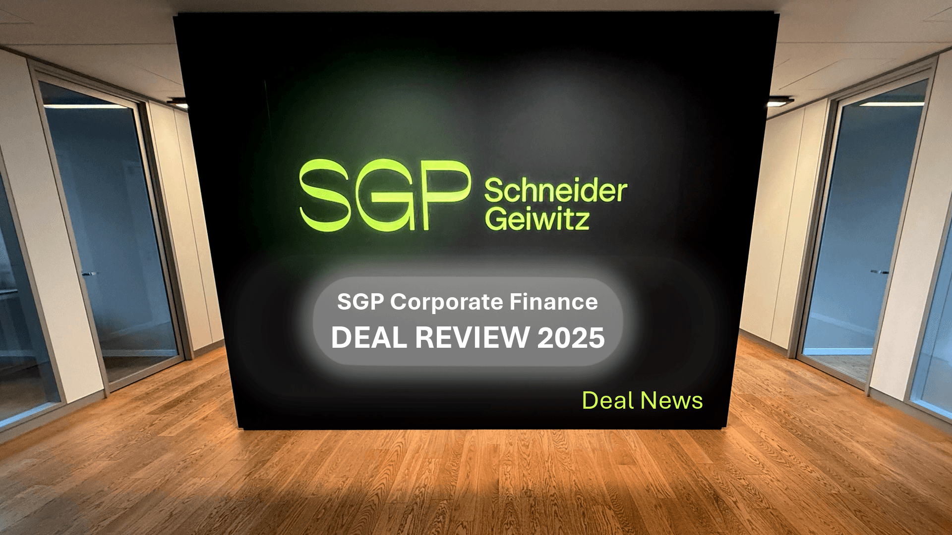 SGP Corporate Finance: M&A-Transaktionen 2025 im Überblick